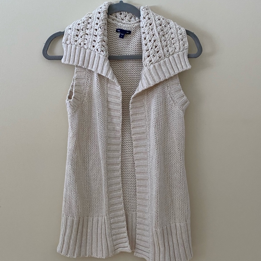 Gap Sleeveless Open Cardigan S